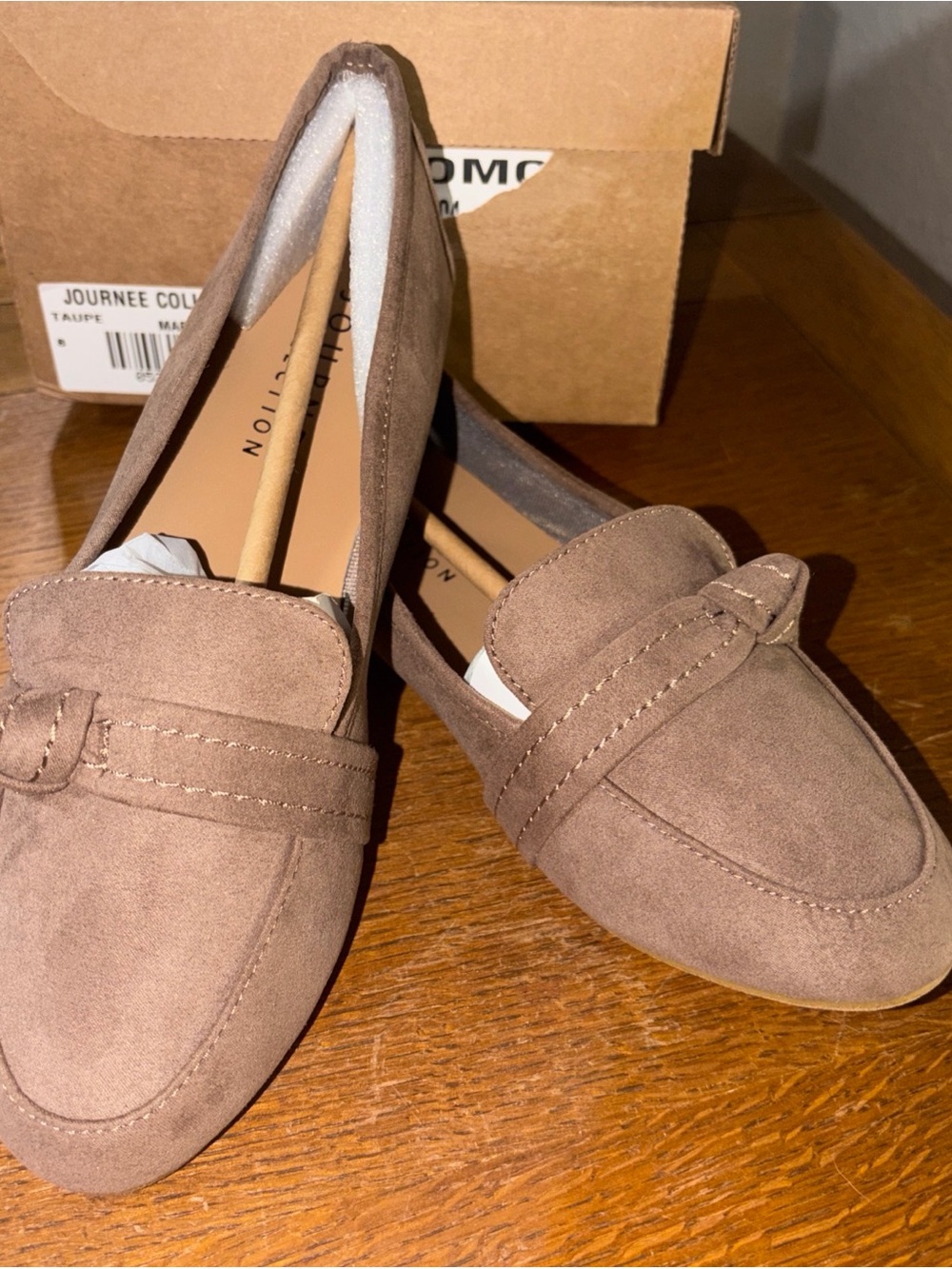 Journee Collection 8 Women's Marci Ballet Flat Taupe